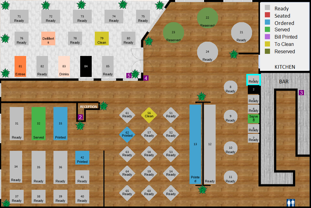 Plan du restaurant